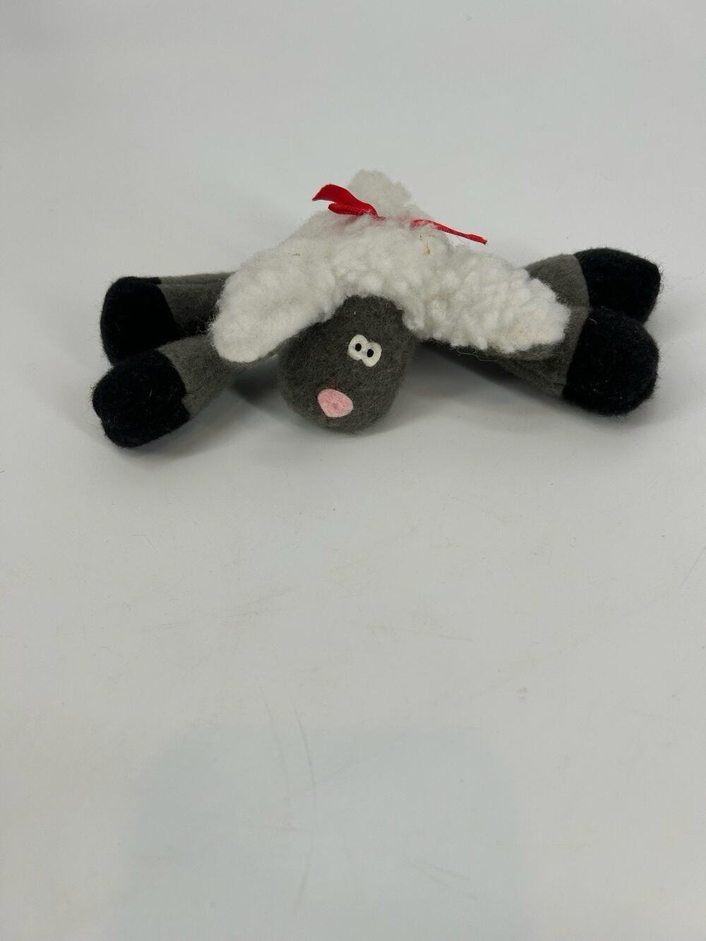 Vintage 1985 Hallmark Sherman Sheep Lamb Small Plush Toy Rodney Friends 8” Wide